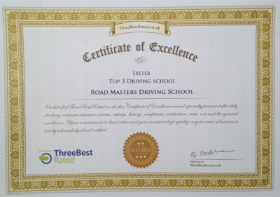 2nd place certificate best driving schools