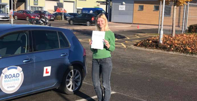 Erika pass driving test first time