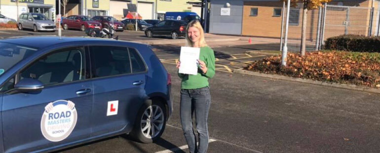 Erika pass driving test first time