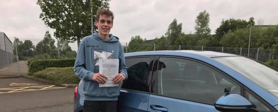 Bradley passed driving test