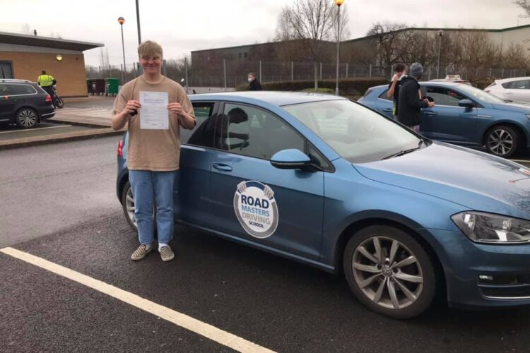 Clay passed driving test