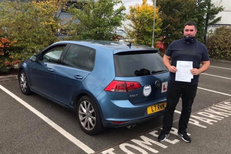 Shane passed his driving test