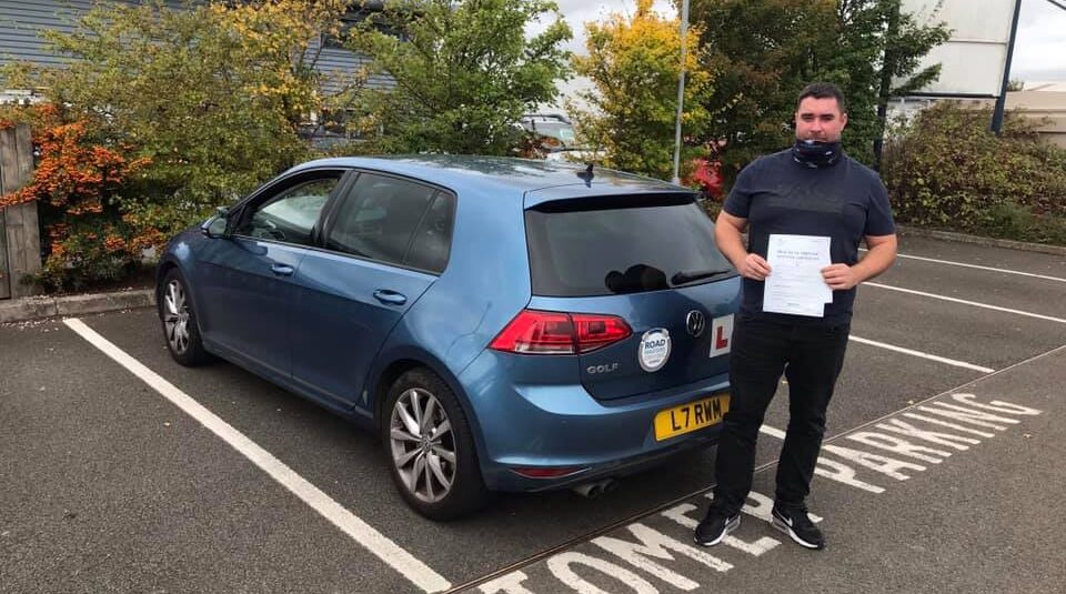 Shane passed his driving test