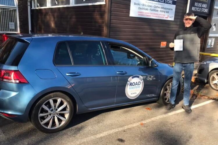 Peter Oake passed his driving test