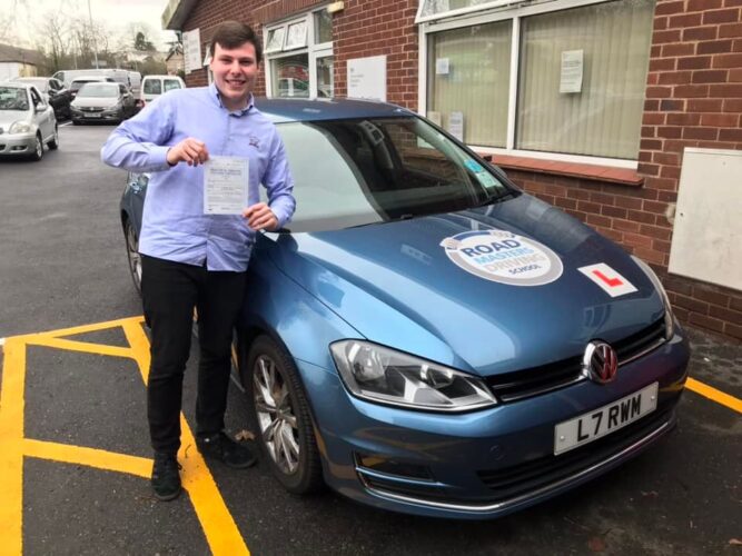 Connor Gibson passed his driving test