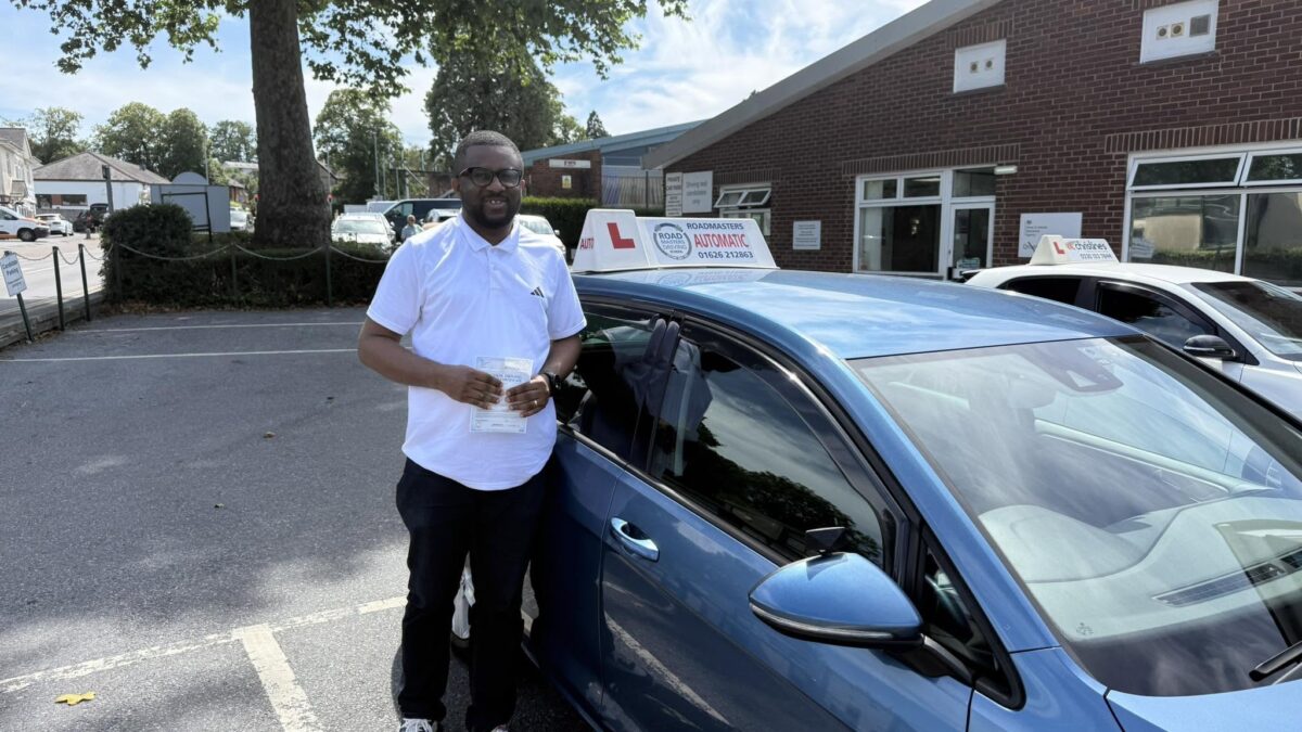 Ekwebalam Obinna Prince passed his driving test